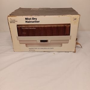 VINTAGE JC Penney Mist/dry Hairsetter Hot Rollers W/original Box Works